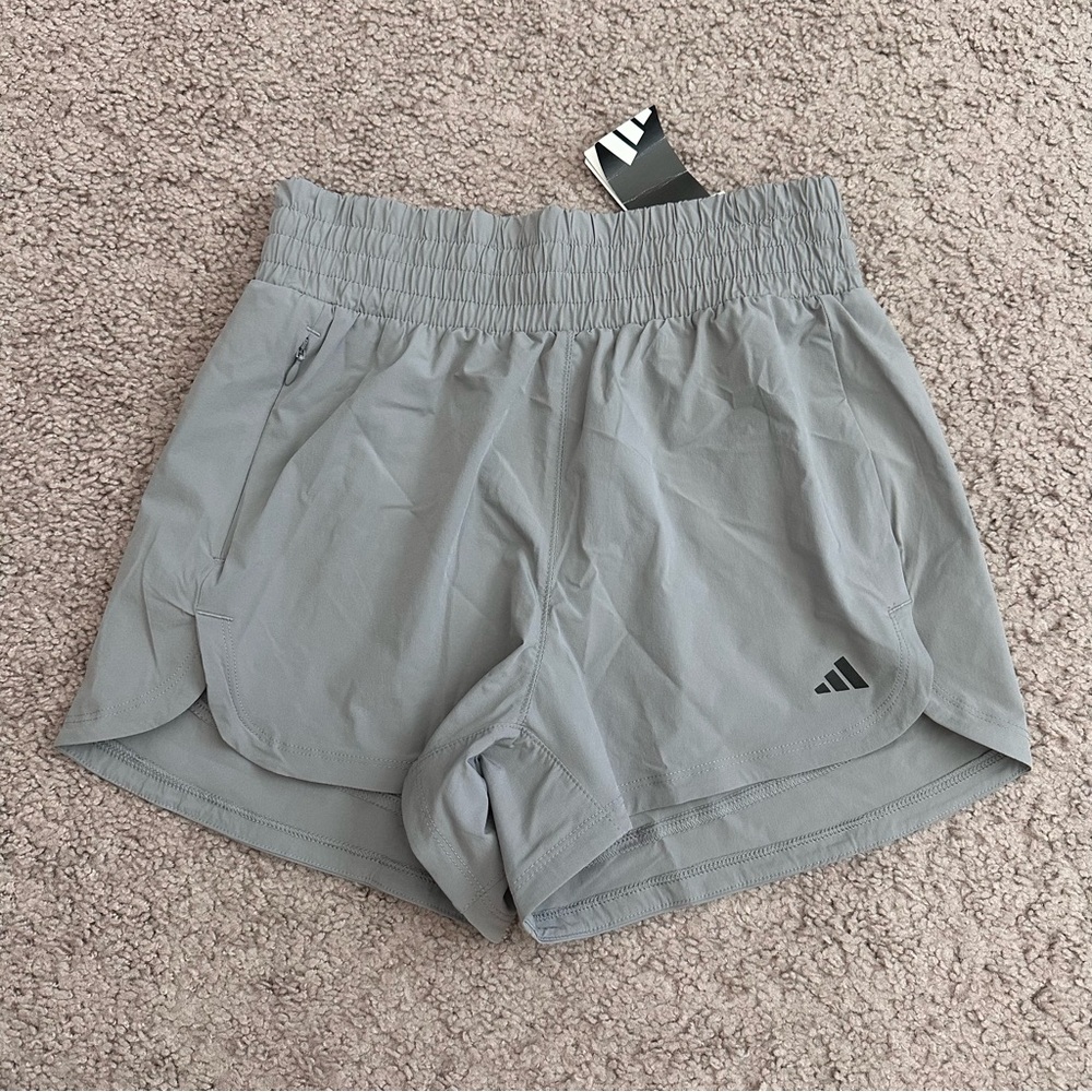 Adidas Pacer Lux Gray Running Shorts Womens XS